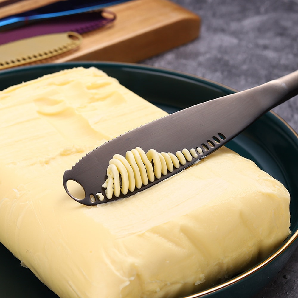 Butter Spreader Knife Stainless Steel Curler Cheese Cutter For Smooth Spreading 1