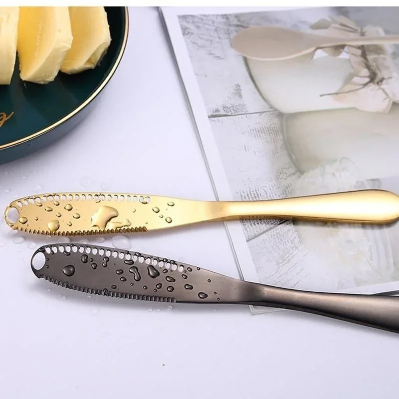 Butter Spreader Knife Stainless Steel Curler Cheese Cutter For Smooth Spreading 4