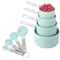 Stackable Measuring Cups and Spoons Set for Baking & Cooking with Easy-Grip Handles