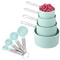 Stackable Measuring Cups and Spoons Set for Baking & Cooking with Easy-Grip Handles