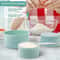 Stackable Measuring Cups and Spoons Set for Baking & Cooking with Easy-Grip Handles