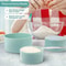 Stackable Measuring Cups and Spoons Set for Baking & Cooking with Easy-Grip Handles