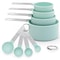 Stackable Measuring Cups and Spoons Set for Baking & Cooking with Easy-Grip Handles