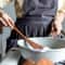 Acacia Wood Kitchen Utensil Set With Holder For Cooking Baking Serving 2
