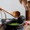Acacia Wood Kitchen Utensil Set With Holder For Cooking Baking Serving 3