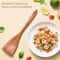 Acacia Wood Kitchen Utensil Set With Holder For Cooking Baking Serving 8