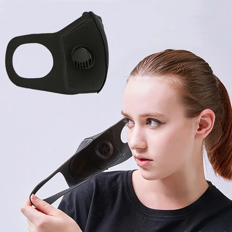 Reusable Dust Protection Face Mask With Breathing Valve For Everyday Outdoor Use 4