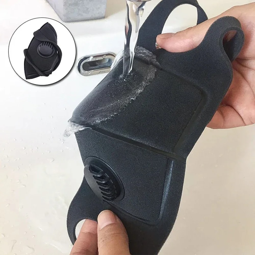 Reusable Dust Protection Face Mask With Breathing Valve For Everyday Outdoor Use 5