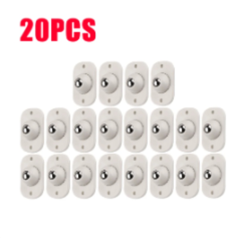 Self Adhesive Caster Wheels for Storage Bins, Trash Cans & Furniture Movers