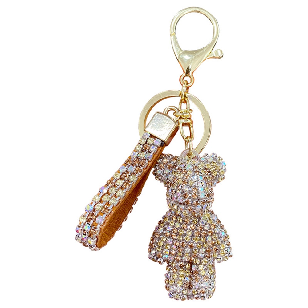 Sparkling Bear Tassel Keychain For Bags Cars Couples 5
