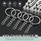 DIY Silver Keyring Split Rings For Custom Keychains Key Holders 1