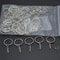 DIY Silver Keyring Split Rings For Custom Keychains Key Holders 0