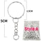 DIY Silver Keyring Split Rings For Custom Keychains Key Holders 5