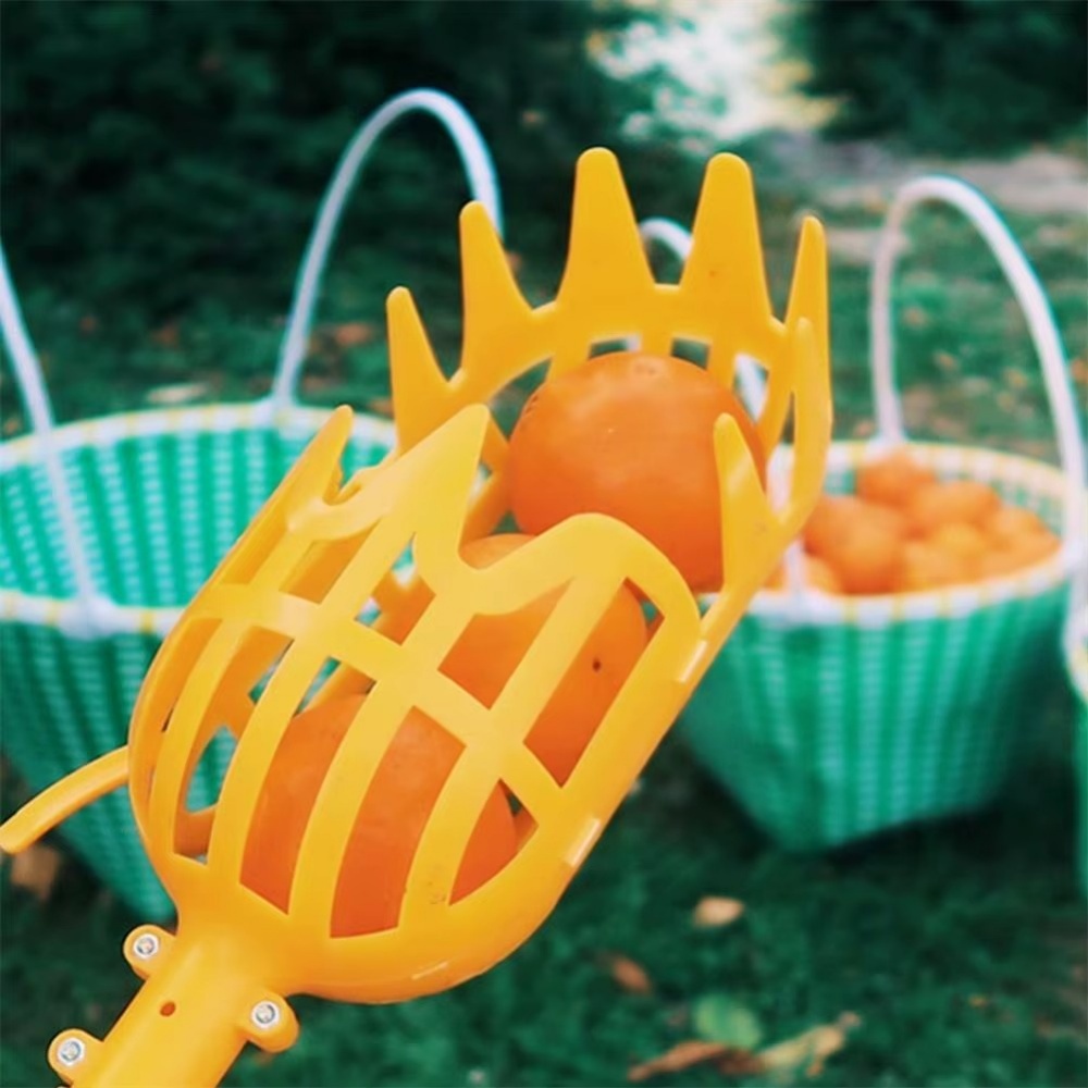 Deep Basket Fruit Picker Tool for Apples, Peaches & Orchard Harvesting
