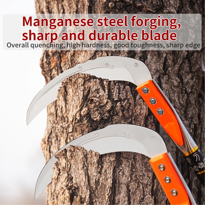 PrecisionEdge Manual Grass Sickle Weed Cutter for Gardening, Lawn Care & Crack Weeding
