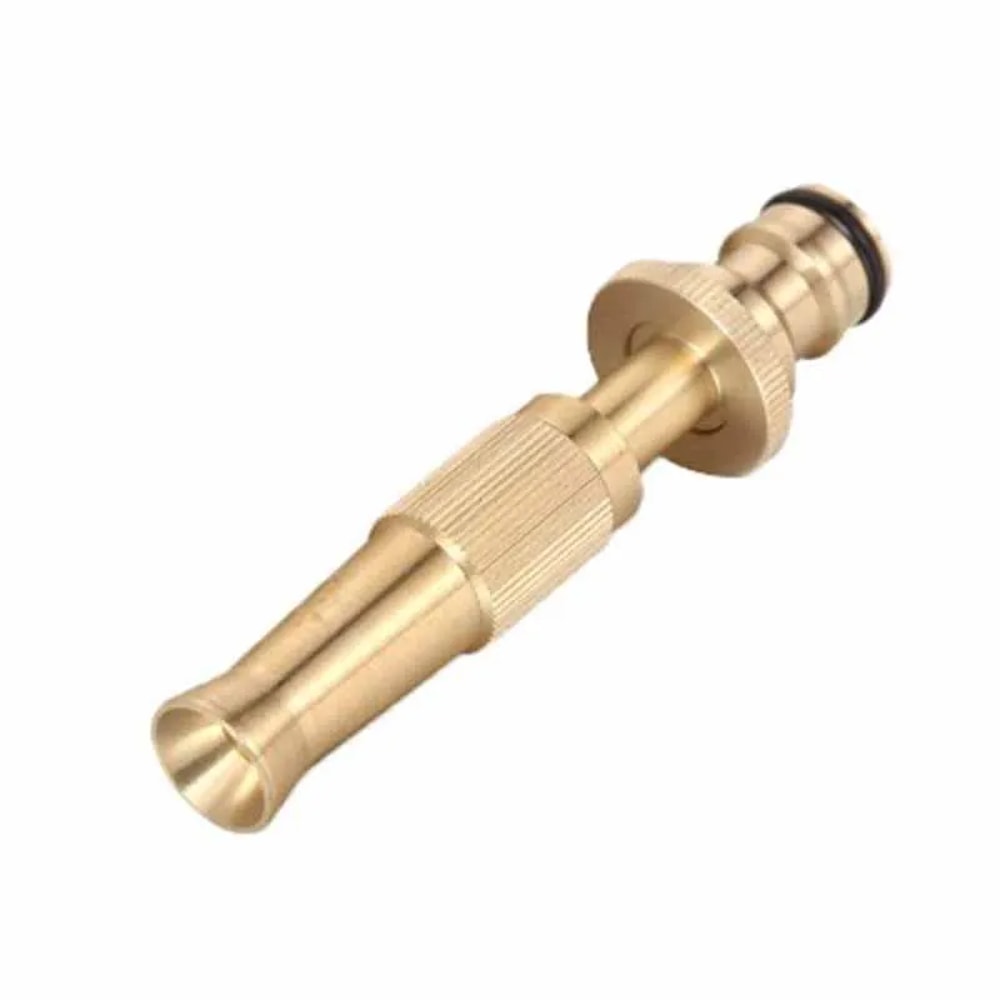 Brass High Pressure Garden Hose Nozzle Sprayer with Adjustable Jet Spray