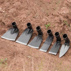 heavy duty garden hoe hand tool for weeding, digging & soil loosening