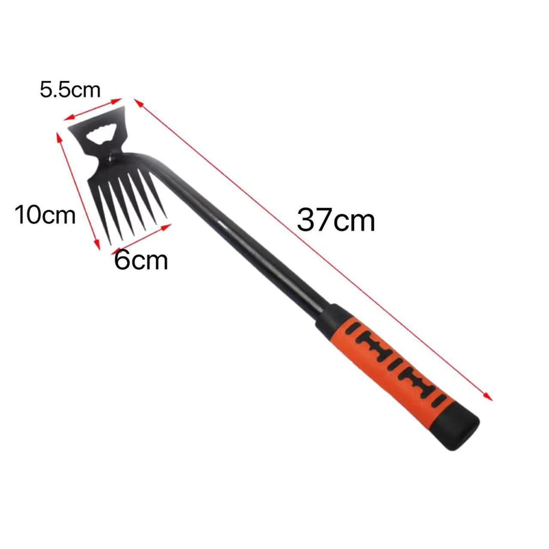 Stainless Steel Dual Head Garden Weeding Rake Hoe 5