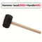 Eco Friendly Rubber Mallet With Wooden Handle For Camping Flooring Woodworking 2