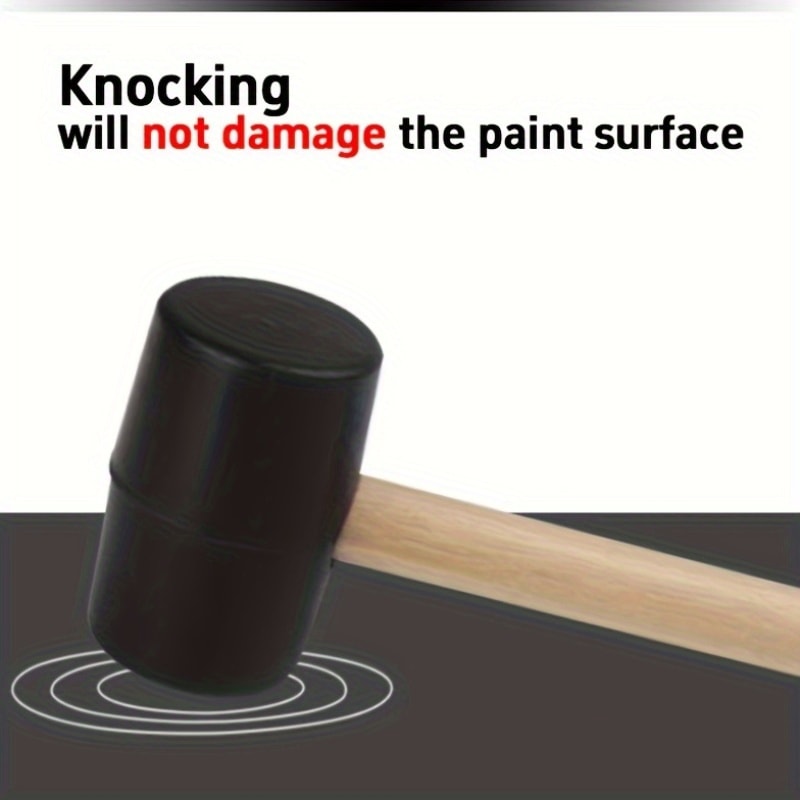 Eco Friendly Rubber Mallet With Wooden Handle For Camping Flooring Woodworking 5