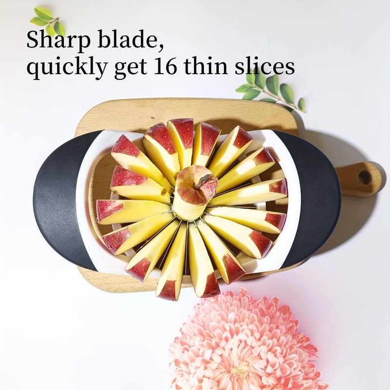 Blade Apple Slicer & Corer for Large Apples Heavy Duty Stainless Steel Fruit Cutter