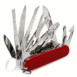 multifunction pocket tool with folding knife, pliers & screwdriver for camping and everyday carry
