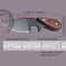 Steel Fixed Blade Hunting Knife with Sandalwood Handle & Leather Sheath