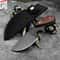 Steel Fixed Blade Hunting Knife with Sandalwood Handle & Leather Sheath