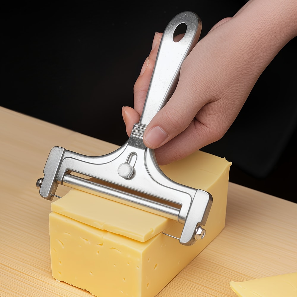 Adjustable Cheese Slicer for Perfect Thin or Thick Cuts Stainless Steel Cheese Cutter