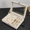 Crystal Clear Jewelry Organizer Box for Rings, Earrings & Necklaces
