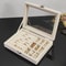Crystal Clear Jewelry Organizer Box for Rings, Earrings & Necklaces