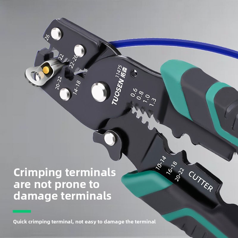 Crimping Pliers And Wire Stripper Tool For Electrical Terminal Repair 2