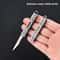 TitanEdge Mini Utility Knife Portable Stainless Steel Folding Box Cutter With Replaceable Blade 1