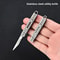 TitanEdge Mini Utility Knife Portable Stainless Steel Folding Box Cutter With Replaceable Blade 1