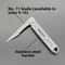 TitanEdge Mini Utility Knife Portable Stainless Steel Folding Box Cutter With Replaceable Blade 2
