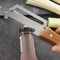 Wooden Handle Vegetable Peeler and Fruit Slicer for Smooth Kitchen Prep