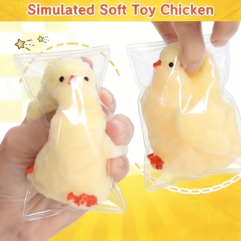 Cute Chick Squishy Toy Slow Rising Stress Relief Fidget Gift for Kids and Easter Party Favors