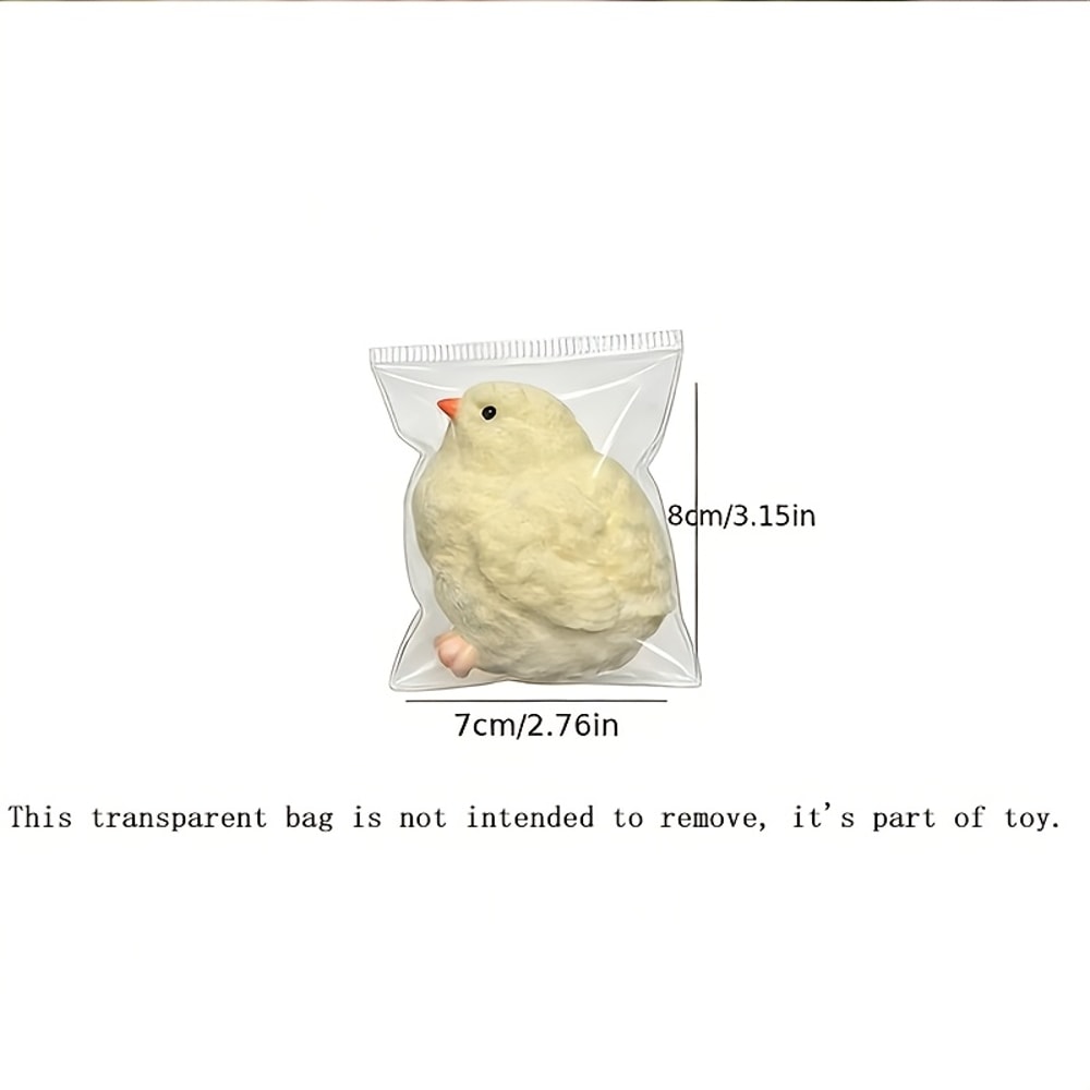 Cute Chick Squishy Toy Slow Rising Stress Relief Fidget Gift for Kids and Easter Party Favors