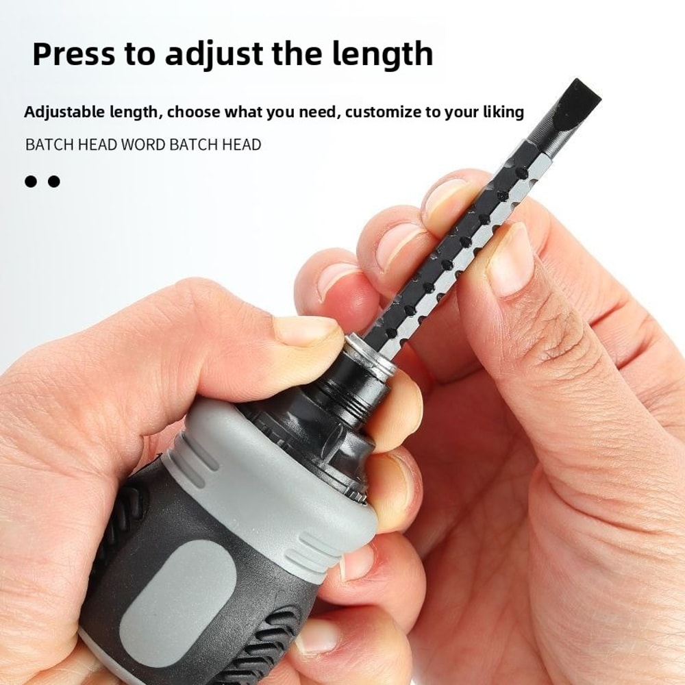 Magnetic Ratchet Screwdriver Set With Phillips Flat Head Bits For Fast Home Repairs 2