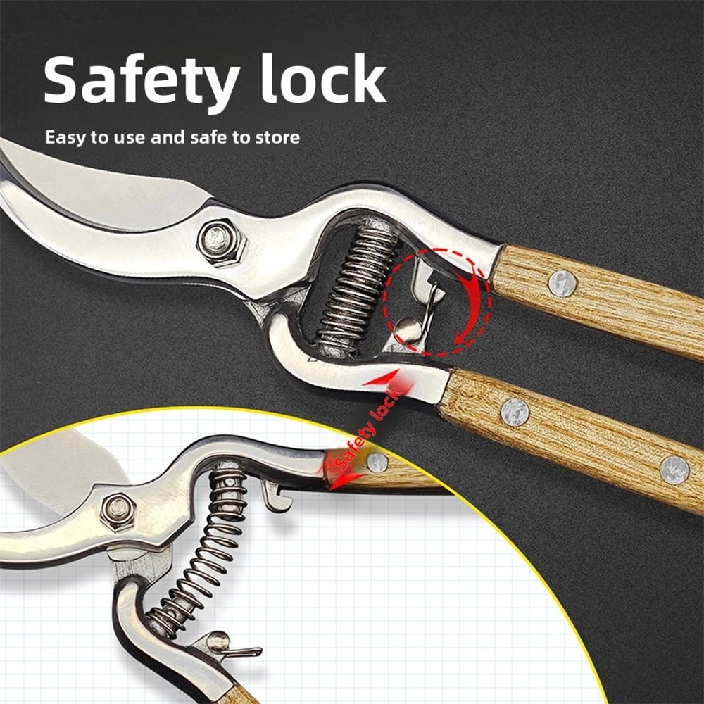 Precision Stainless Steel Pruning Shears For Fruit Trees Flowers Garden Branch Cutting 5