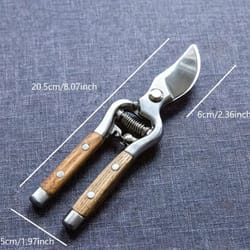 precision stainless steel pruning shears for fruit trees, flowers & garden branch cutting