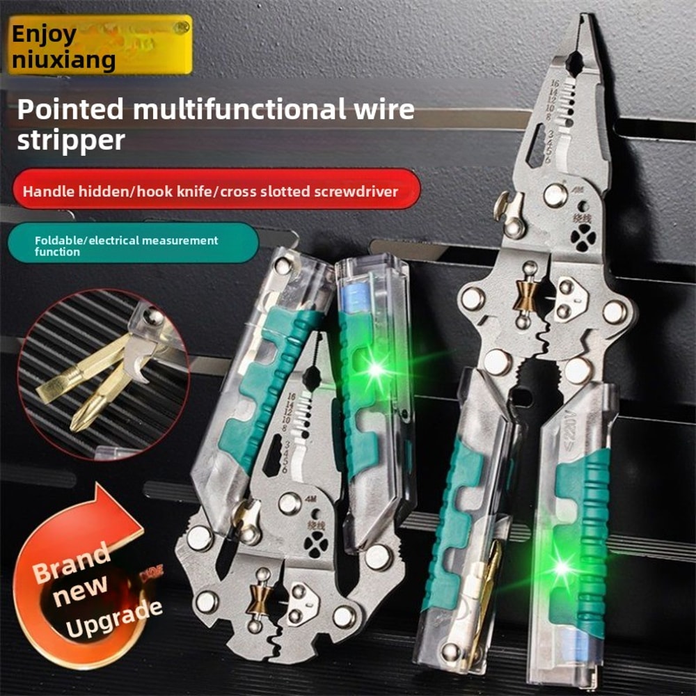VoltGrip Multifunction Tester Pen Folding Screwdriver Tool Kit 2