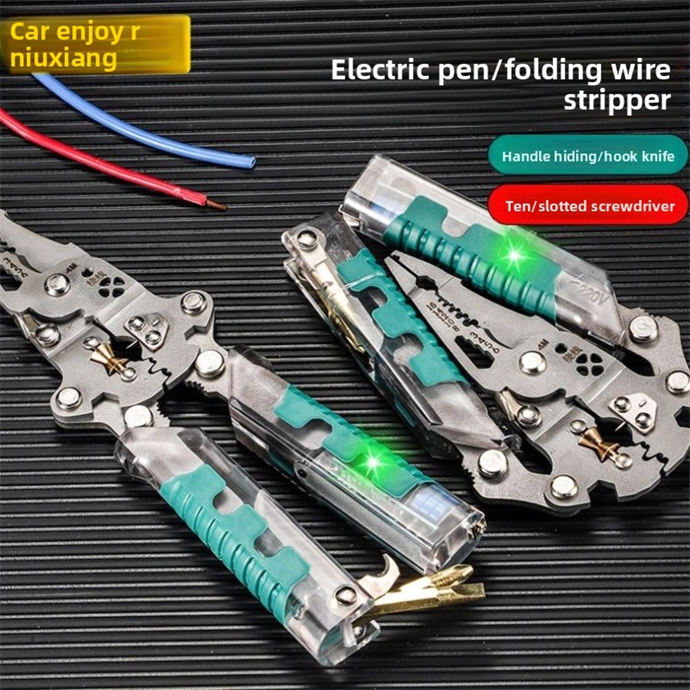 VoltGrip Multifunction Tester Pen Folding Screwdriver Tool Kit 3