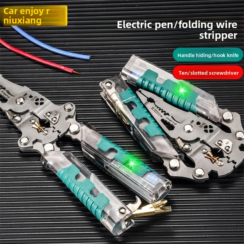 VoltGrip Multifunction Tester Pen Folding Screwdriver Tool Kit 3