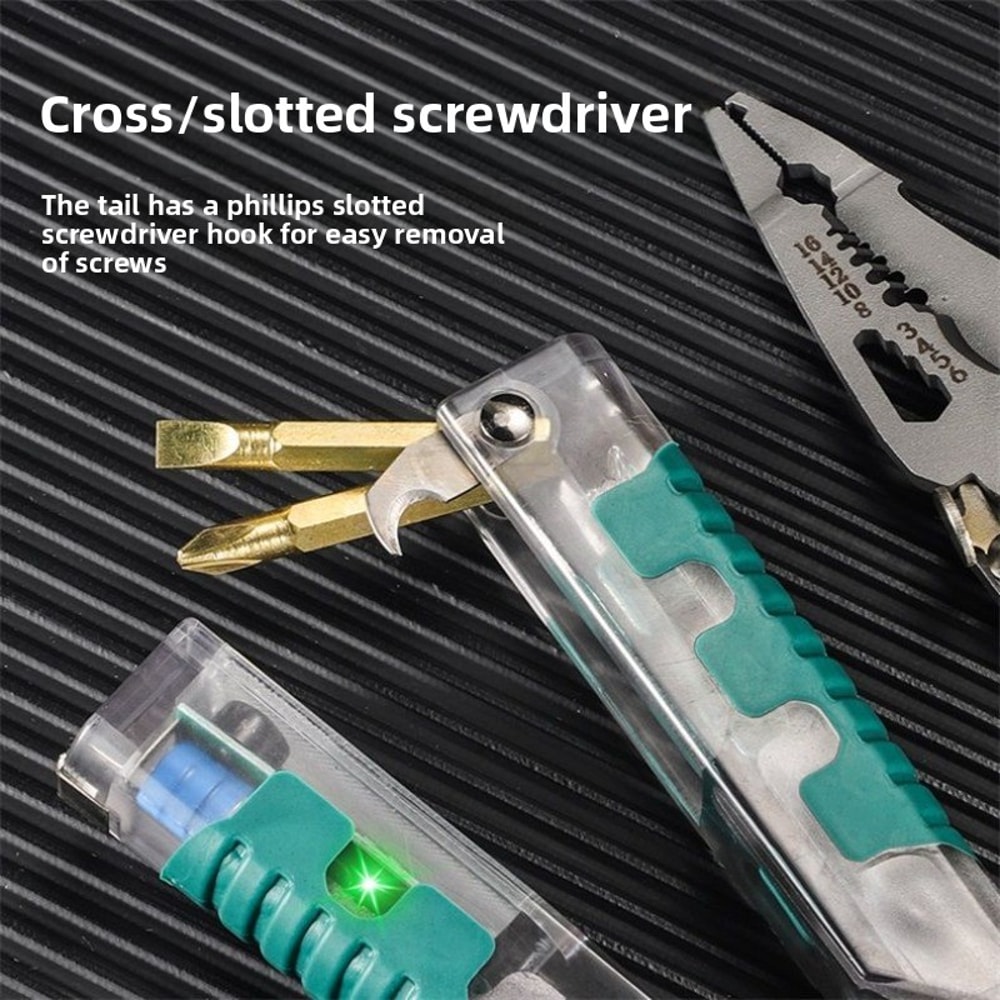 VoltGrip Multifunction Tester Pen Folding Screwdriver Tool Kit 4