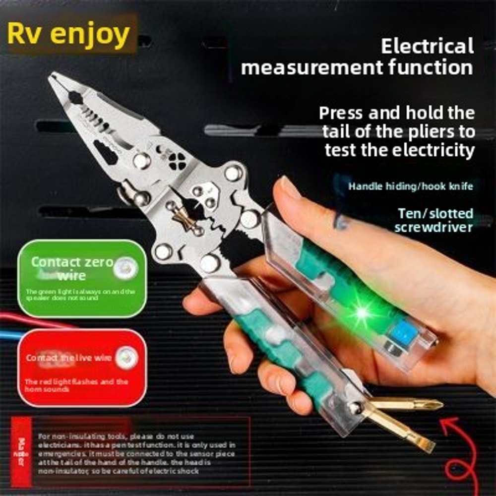 VoltGrip Multifunction Tester Pen Folding Screwdriver Tool Kit 5