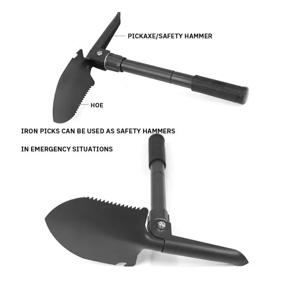 Tactical Folding Survival Shovel For Camping Off Road Recovery Emergency Use 3