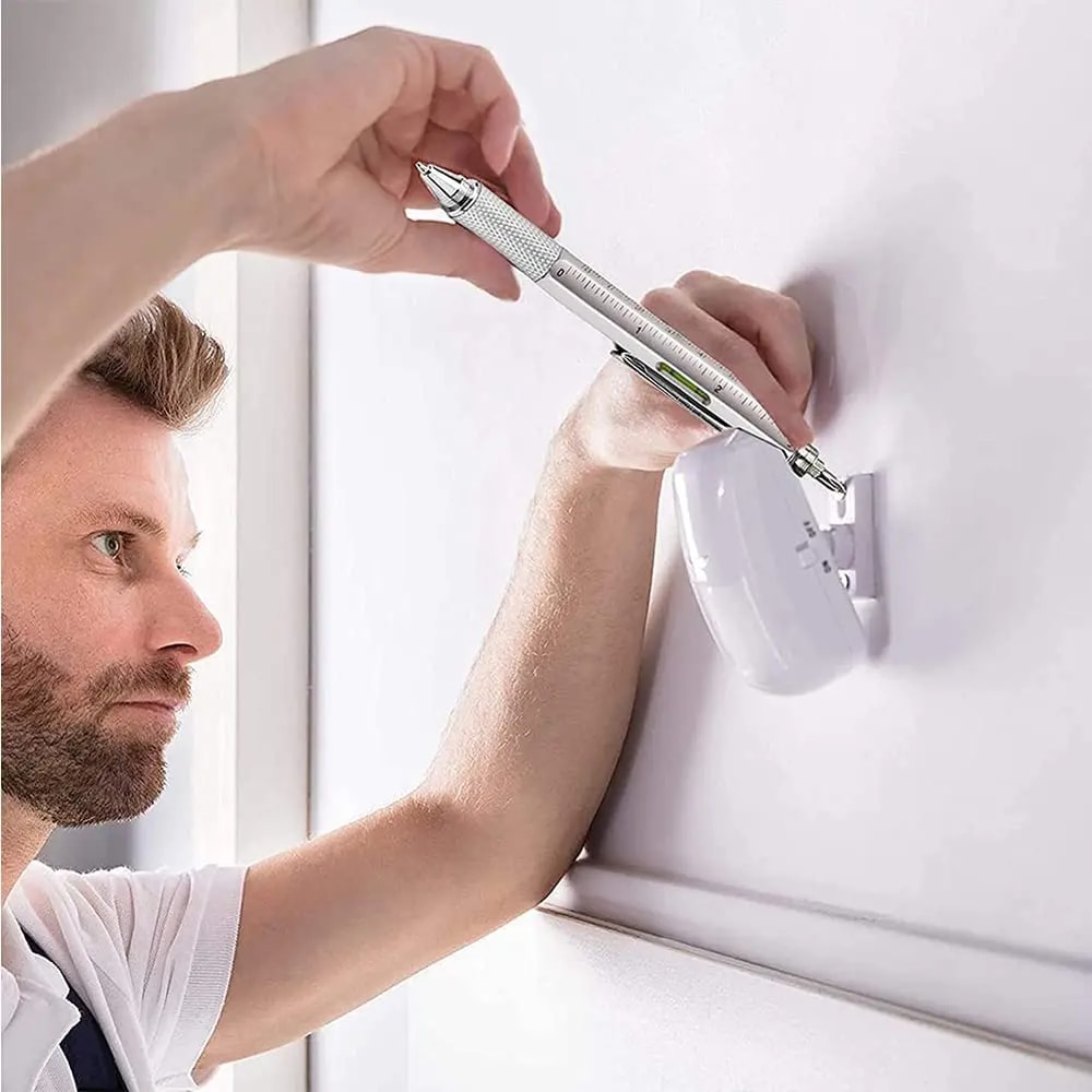 Multitool Pen With Stylus Screwdriver Ruler Level Gauge 0