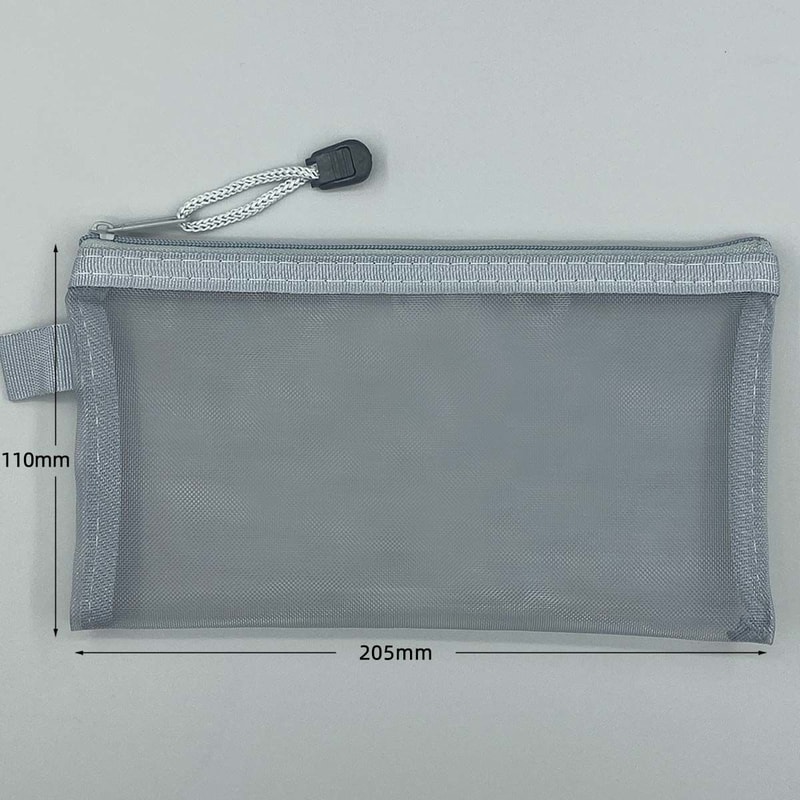 ClearView Mesh Pencil Case Large Capacity Organizer Pouch For School Office 5