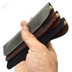 minimalist leather pen case for single pen storage and everyday carry